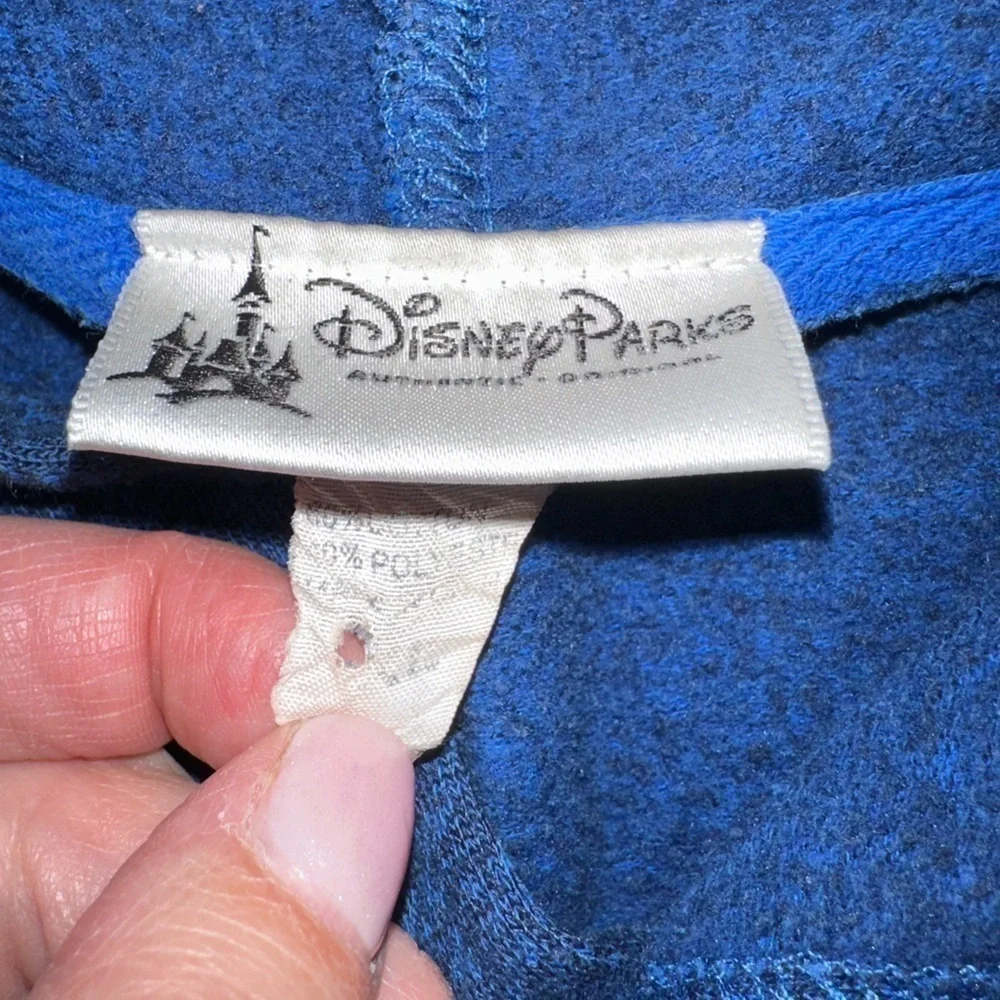 Disney Parks Mickey Mouse Pullover Hoodie Unisex Size XL Heathered Blue Pocket - Picture 6 of 9